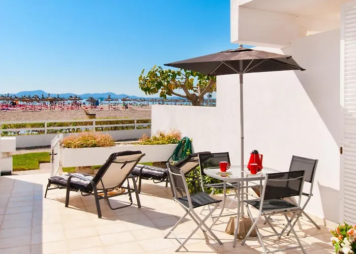 Apartment Oiza Sand Castle 24 At Alcudia Beach, Wifi And Aircon